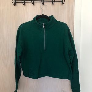 Girlfriend Collective half zip sweatshirt